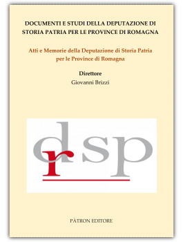 Documenti e Studi della Deputazione di Storia Patria per le Province di Romagna